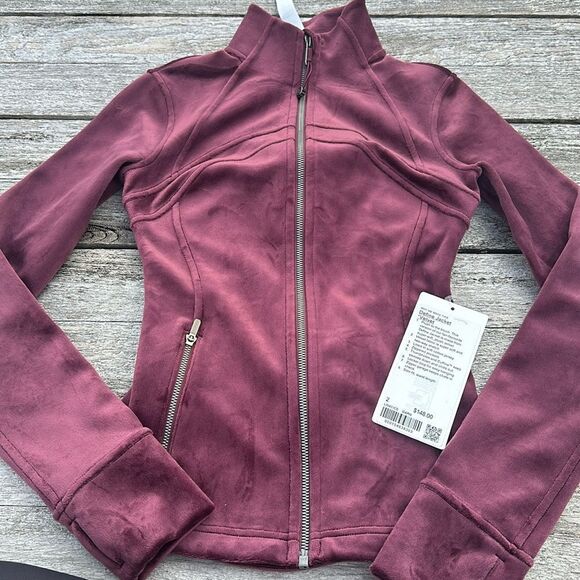 Lululemon Define Jacket Velvet‎ Garnet size 2 NWT - Picture 1 of 9